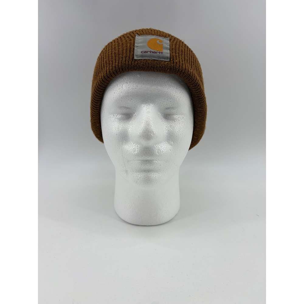 Carhartt Beanie A18 Acrylic Watch Hat Mens OSFA Brown Knit Workwear Winter Cap